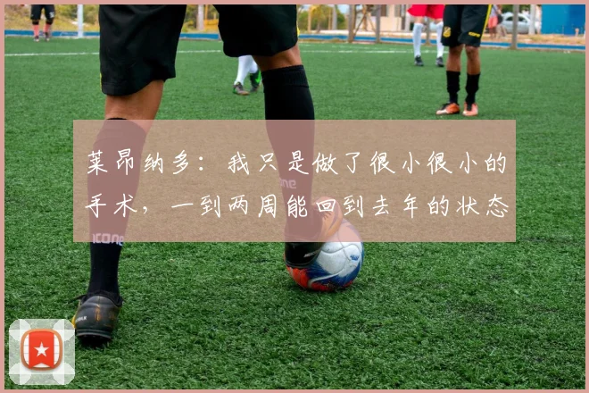 莱昂纳多：我只是做了很小很小的手术，一到两周能回到去年的状态