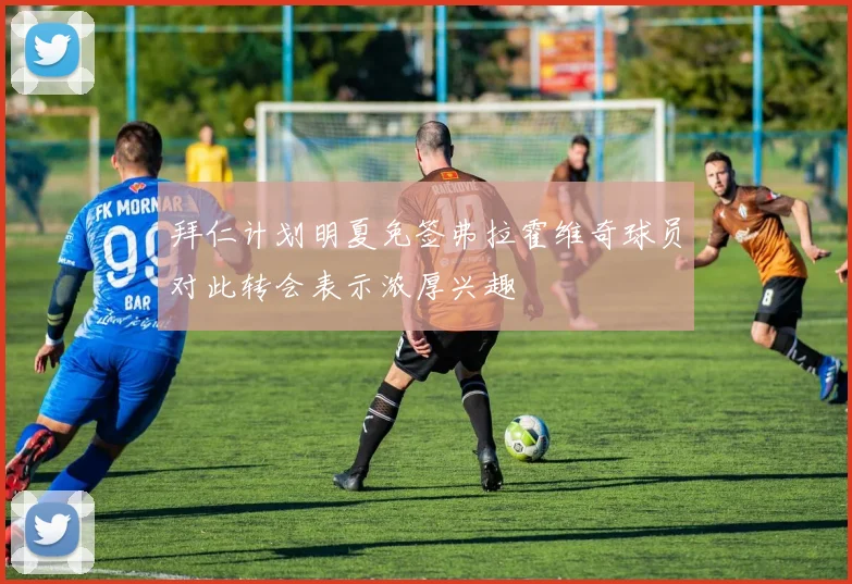 拜仁计划明夏免签弗拉霍维奇球员对此转会表示浓厚兴趣