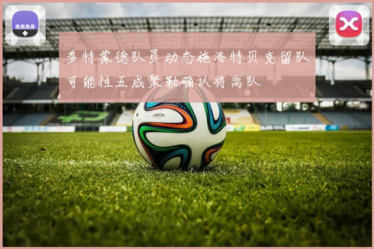 多特蒙德队员动态施洛特贝克留队可能性五成聚勒确认将离队